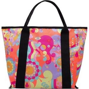 Amika Multicolor Tote Bag with Black Straps